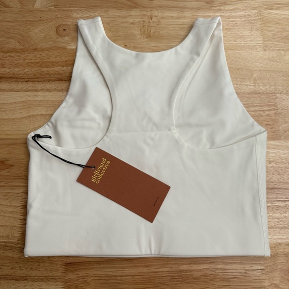 Girlfriend Collective Dylan Tank Bra White - Picture 2 of 2